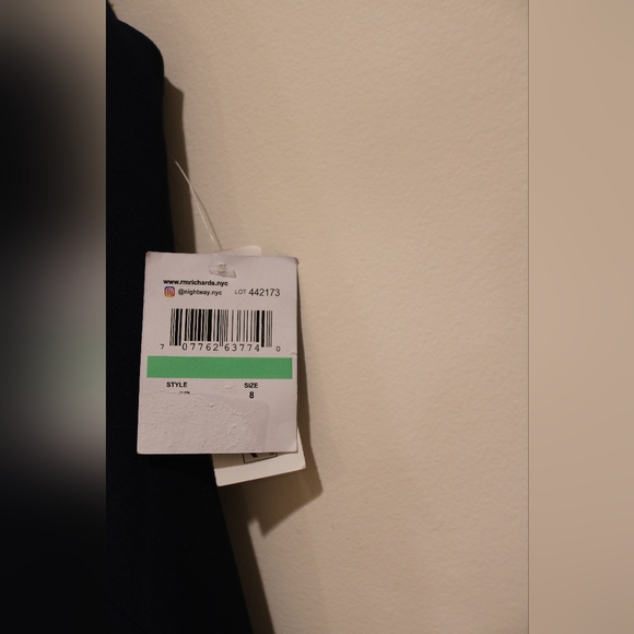 Cut Out Embellished Zippered Lined Sleeveless Round Neck Full-Length (Navy) - Picture 12 of 13